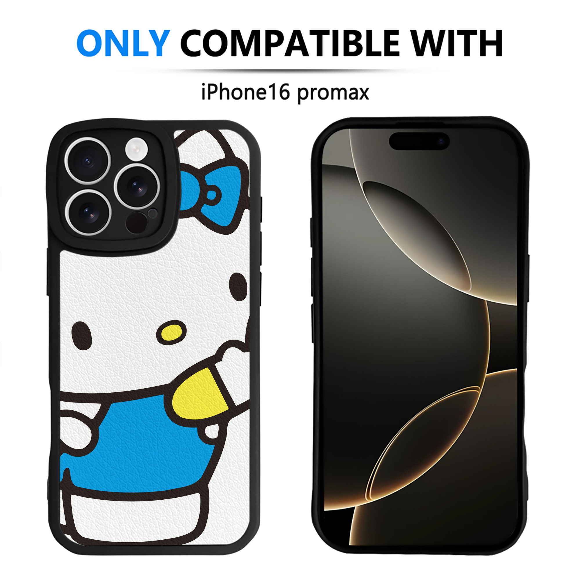（画像用） Hello Kitty ハローキティ 【iPhone 16シリーズ対応】シリコンスマホケース（レザー調） 材質：シリコン
